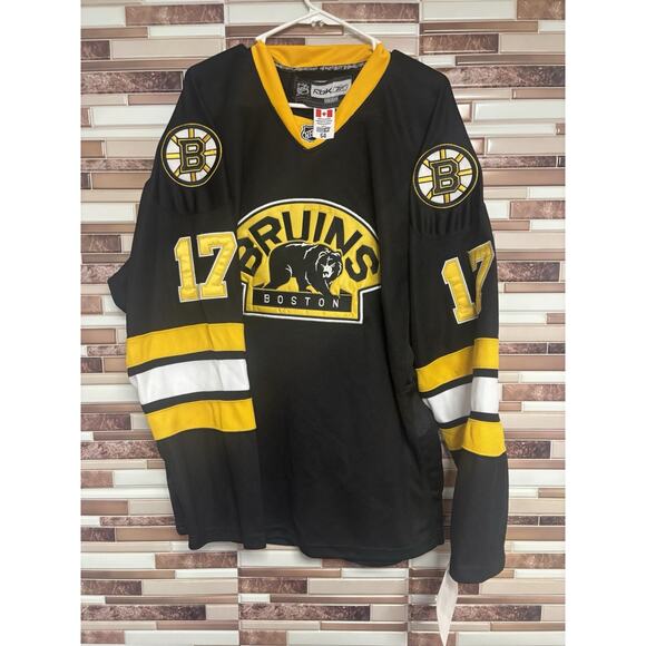 Boston Bruins Walking Bear Alternate Jersey Men's Large Reebok NHL Lucic #17 - Picture 1 of 7